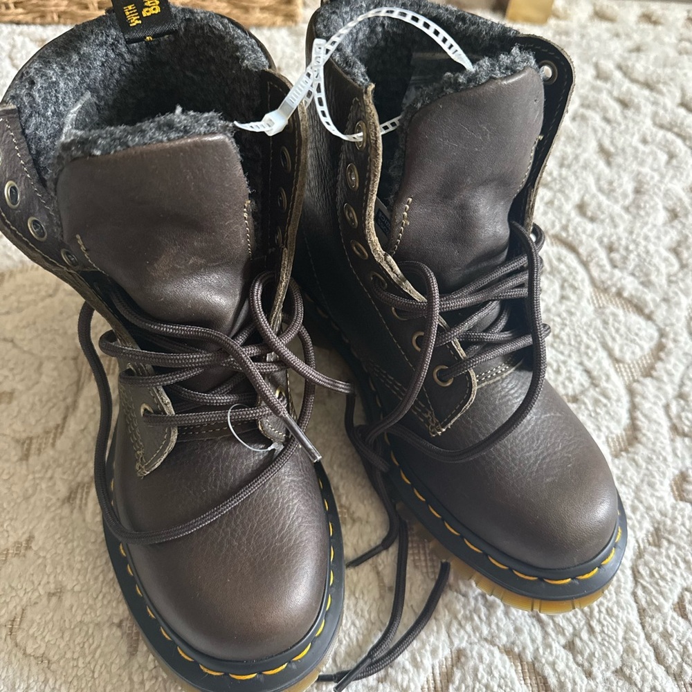 Dr. Martens Kids Dark Brown Boots